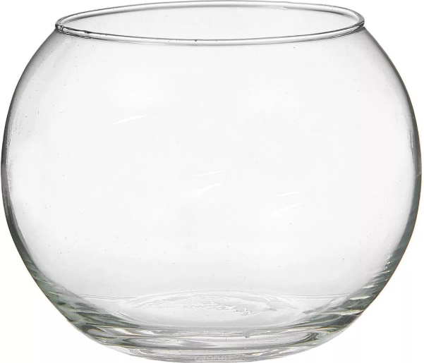 Аквариум круглый плоскодонный 5л