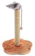 Когтеточка "ЧИП" столбик с мышью (столбик джут) 38*38*h59см