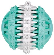 Мяч "DENTAfun" 7,5см, резина, белый/зеленый