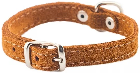 Ошейник Замша 10мм 2 слоя 28-35см