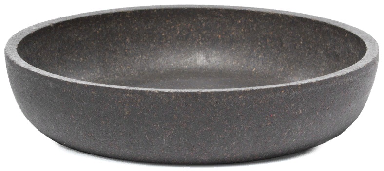 Миска NATURAL из бамбука на резинке "Графит", 0,2л