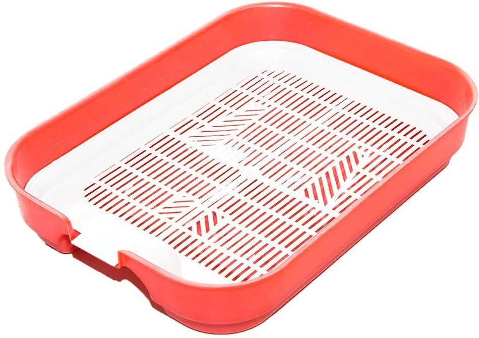 Туалет с сеткой для кошек ЕВРО малый цветной