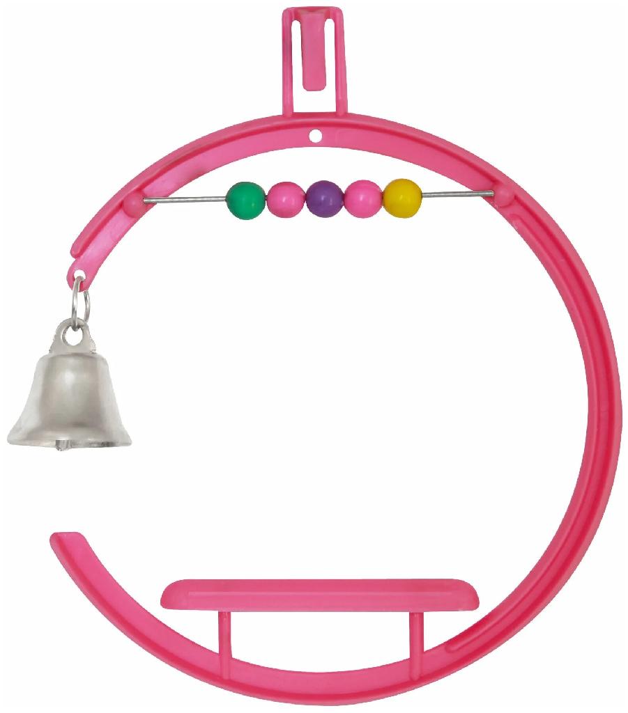 PennPlax Игрушка для птиц Качели с колокольчиком и счетами