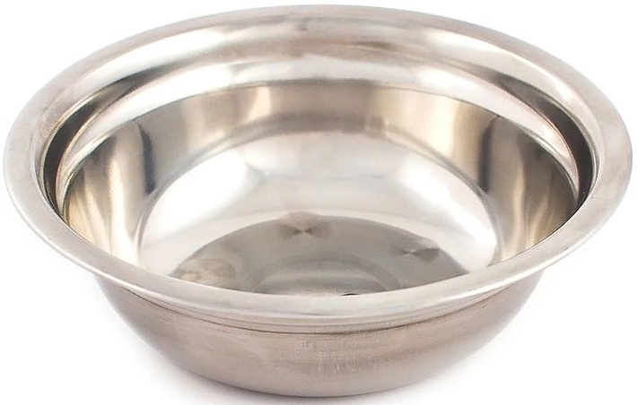 Миска металлическая глубокая ,0.7л .D18