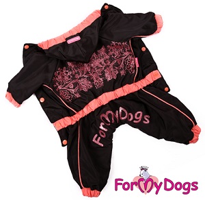 Дождевик черно/розовый девочка