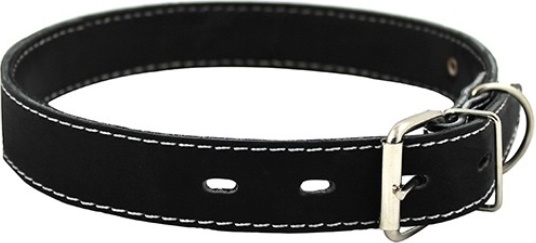 Ошейник кожаный ширина 12 мм, обхват шеи от 20 до 24 см.