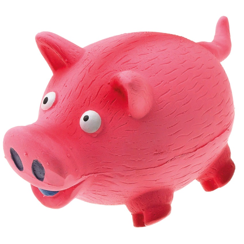 Игрушка для собак "Кругляш" 12см (Свинка/Корова)