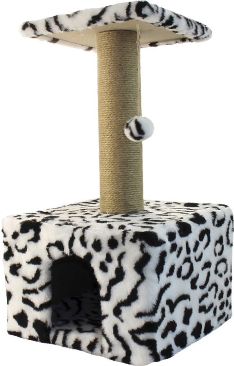 Игровой комплекс для кошек квадратный, 370*370*680мм