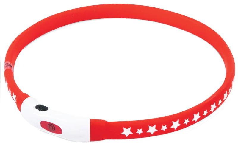 Ошейник светодиодный NIGHT CITY "Звезды" M, 15*550мм