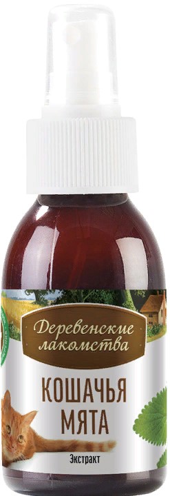 Деревенские лак-ва д/кошек экстракт кошачей мяты 100мл