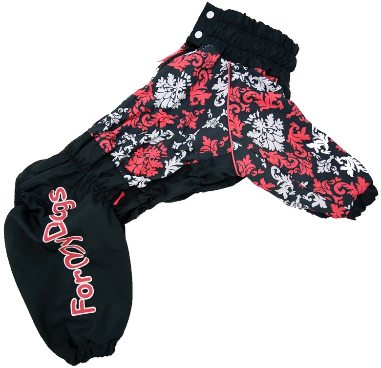 Дождевик черно-красный дев