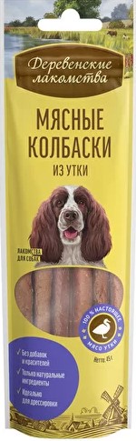 Деревенские лак-ва д/с мясные колбаски из утки 7шт 45г