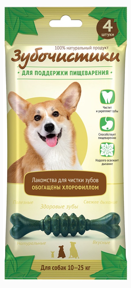 Зубочистики Мятные для собак средних пород, 4шт 70г