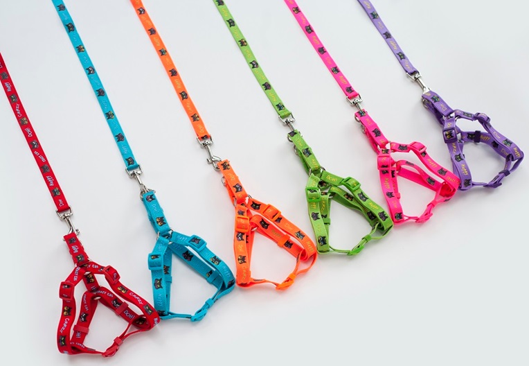 Шлейка с поводком для кошек и собак 10MM*20-36CM