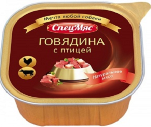 СПЕЦМЯС д/собак Говядина с птицей 300г