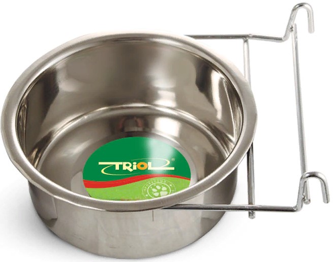 Миска металлическая с держателем, 0,55л