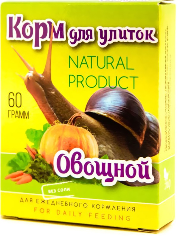Корм повседневный для улиток Овощной 60г