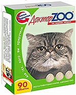 ДОКТОР ЗОО витамины д/к со вкусом Печени 90таб