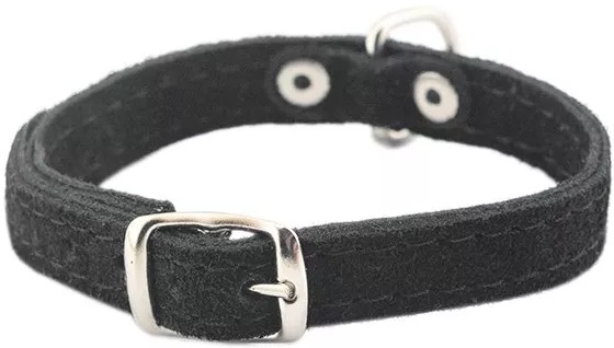 Ошейник Замша 10мм 2 слоя 28-35см