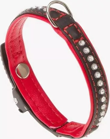 Ошейник LUX C15/28 черно-красный