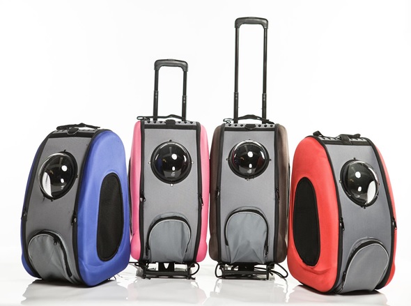 Сумка-переноска на колесах с окном 30cm*33c*m50cm