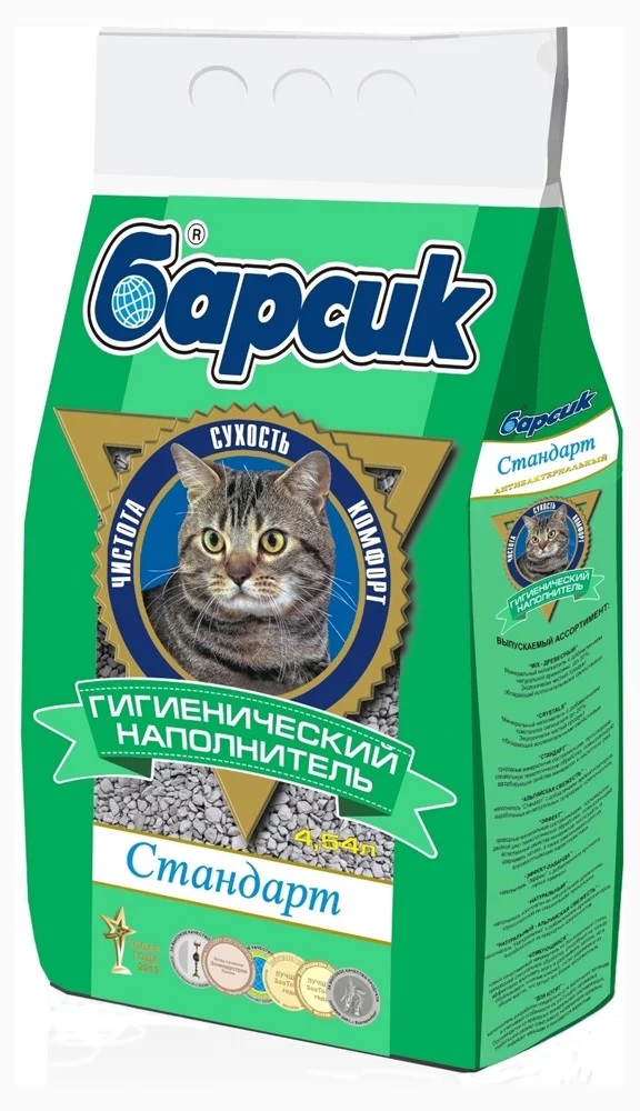 Наполнитель Барсик Стандарт впитывающий 4,54л