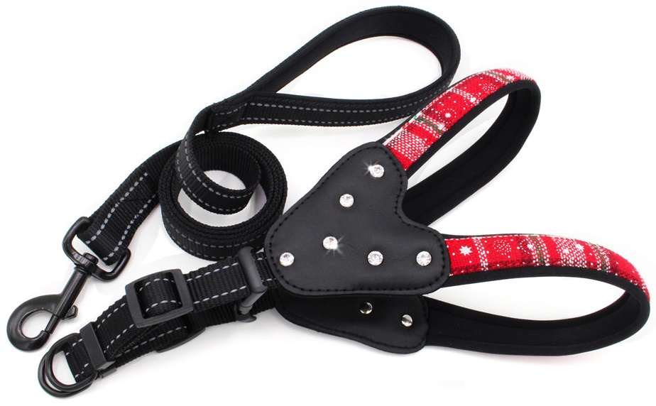 Набор шлейка+поводок для собак "Doglemi" цветная