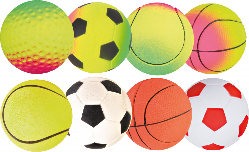 Игрушка Цветной мяч резиновый, ф 4.5 см (1шт.)
