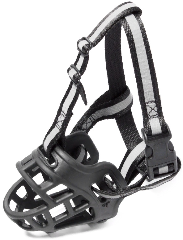 Намордник силиконовый с нейлоновым ремешком №3, 80*50*115мм