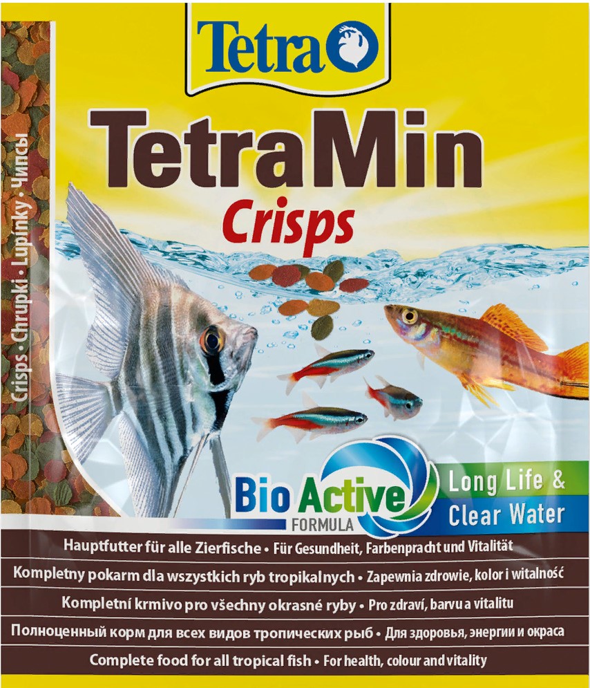 TetraMin Crisps корм в чипсах для всех видов рыб 12г (пакет)