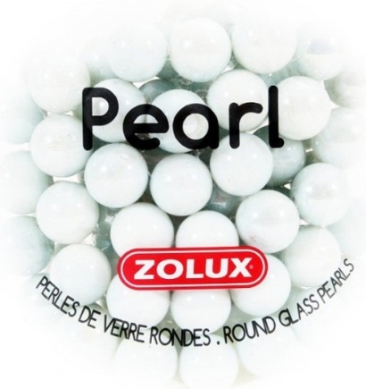 Золюкс Украшения для аквариума стеклянные "Жемчуг", 472г (белый)