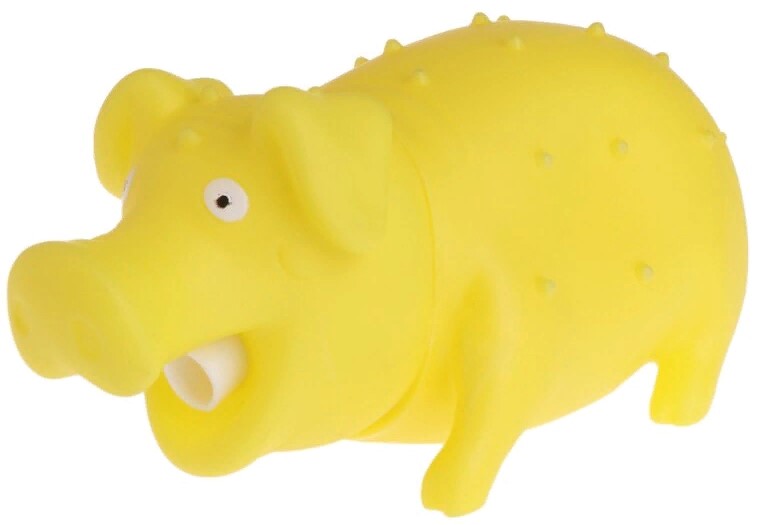 Игрушка для собак Свинка цветная