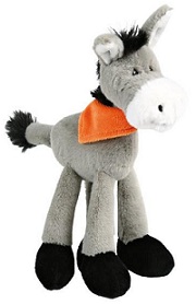 Игрушка "Ослик" с банданой, 24см., плюш.