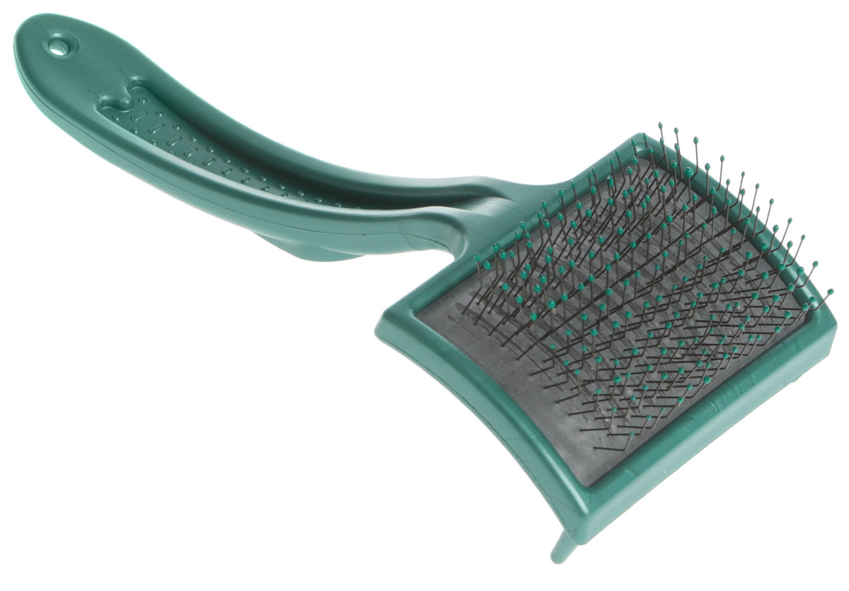 Пуходерка пластмас. большая средней жесткости (7,5*5,5см) 17*7,5*4см