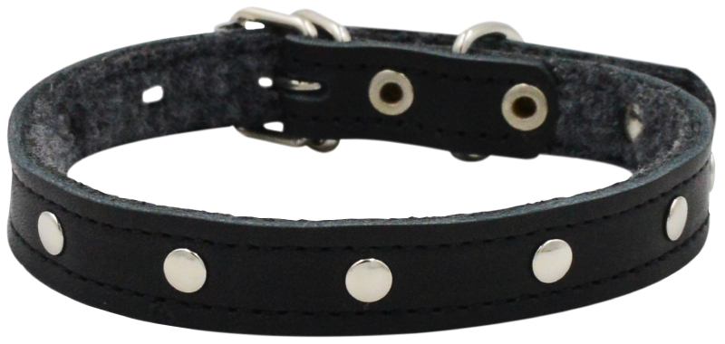 Ошейник 0515 однослойный фетр бусинка 14мм*32см