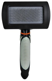 Щетка-пуходерка мягкая 10х17см, ручка пластик