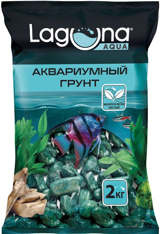 Грунт Галька речная морская волна, 2кг, 20-30мм