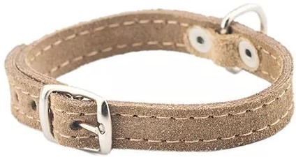 Ошейник Замша 10мм 2 слоя 28-35см