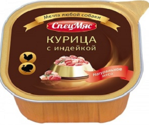 СПЕЦМЯС д/собак Курица с индейкой 300г