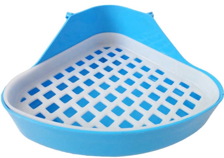 Туалет д/грызунов угловой с сеткой 24*18*11см