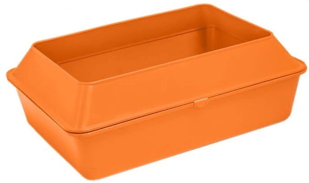 Туалет для кошек "Прованс" с рамкой, глубокий 42*30*15см