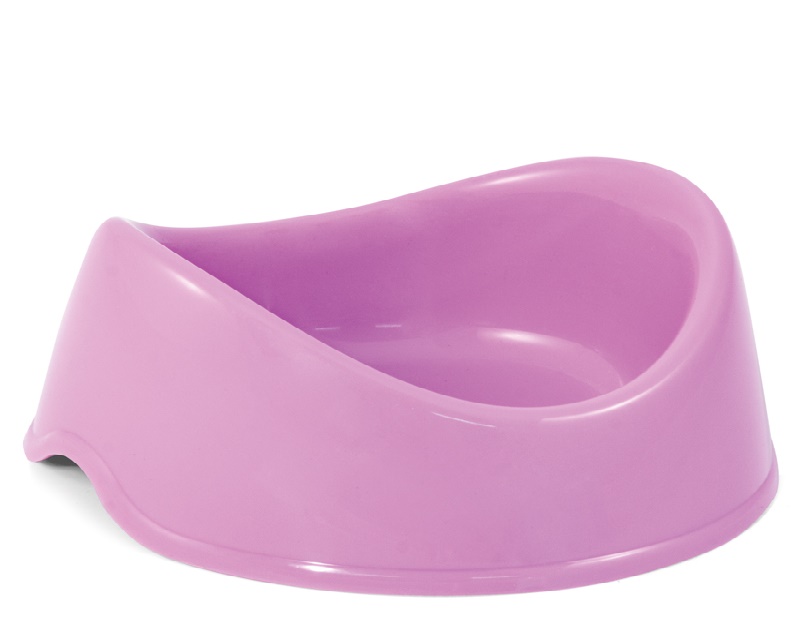 Миска пластиковая "Бисквит", сиреневая, 0,4л