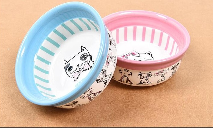 Миска керамическая "Кошка" 15.3*15.3*6.5CM