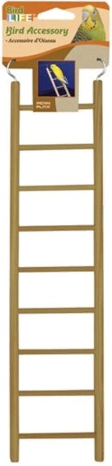 Лесенка для птиц 9 ступеней 10х39см дерево