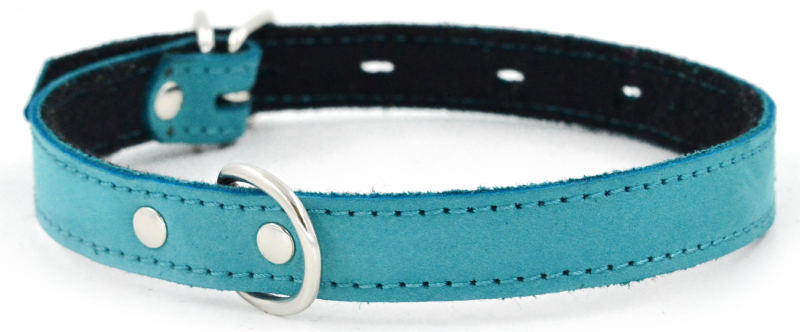 Ошейник 1111 COLOR LINE однослойный нубук/фетр 12мм 21-29см