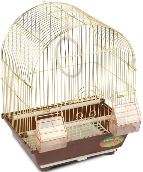 Клетка 2100AG для птиц, золото, 300*230*390мм