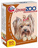 ДОКТОР ЗОО витамины д/с со вкусом Копченостей 90таб