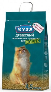 Наполнитель КУЗЯ древесный 4,5л*4