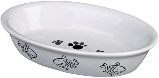 Миска керамическая, овальная, 0,2л/15×10см