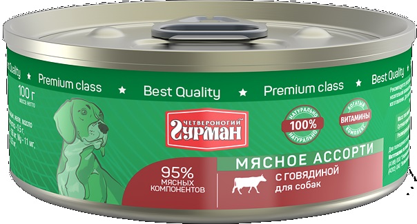 ЧГ Мясное ассорти для собак с Говядиной 100г